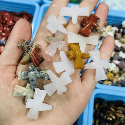 China China Hand Carved Natural Stone Crystal Mixed Dragonfly Crystals Healings Crystal Figurines For Gifts for sale