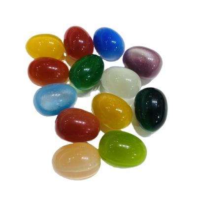 China China Wholesale High Quality Egg Cat Eye Rough Stone Carved Healing Crystal Eggs Carvings For Decoration for sale