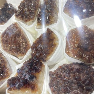 China Wholesale Natural Clear Citrine Quartz Crystal Geode Gemstone Healing Citrine Crystal Cluster from China for sale