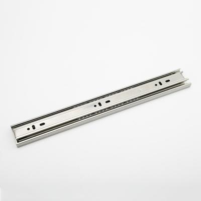 China Ordinaty Telescopic Furniture 42mm Stainless Steel Channels Drawer Slider Runner Rail For Kitchen Appliances for sale