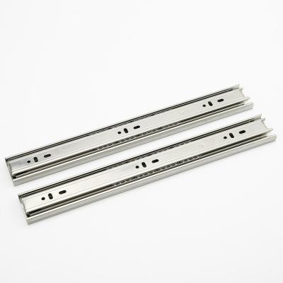 China Hot Selling Cabinet kichenware Manufacturers Customized Full Extension Ball Bearing 3 Fold Drawer Slide For Cabinet Accessories Drawer Rail for sale