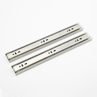 China 3 Fold+Full Extension Custom 42 Wide Three-section Rail Ball Bearing Cabinet Drawer Slide Rail for sale