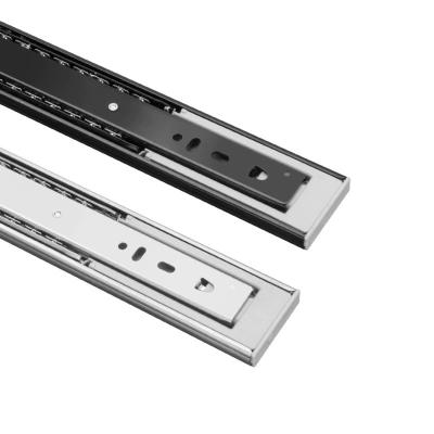 China 45mm16 Inch Open Soft Narrow Drawer Slide Buffer Slide Modern Soft Narrow Rail Push Open Narrow Rail for sale