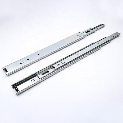 China Industrial Hook Sliding Rail Three-Section High Quality Track Cold Rolled Steel Rail Tool Box Drawer Slide 45mm for sale