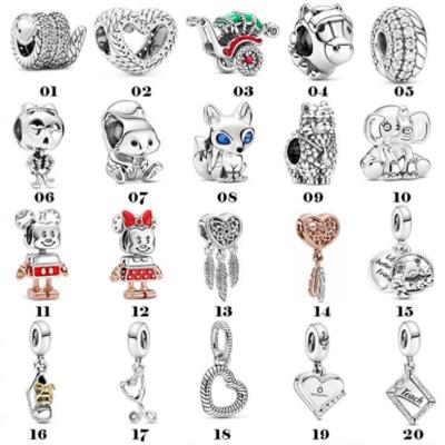 China Romantic New 925 Sterling Silver Dream Catcher Fox DIY Charm Beads Suitable for Women Original Snake Bracelet Jewelry Design Bracelet for sale