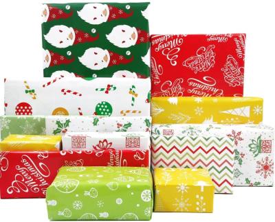 China shoes & Clothing Wrap Wax Paper Display With Sticker Custom Logo Christmas Roll Wrapping Paper 70x200cm Wrapping Paper for sale