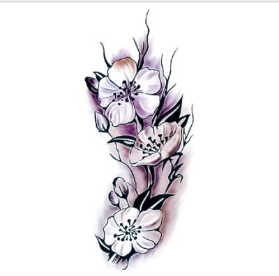 China Customized decorative semi permanent temporary paper tattoo sticker for sticker flower label product packaging labels for sale