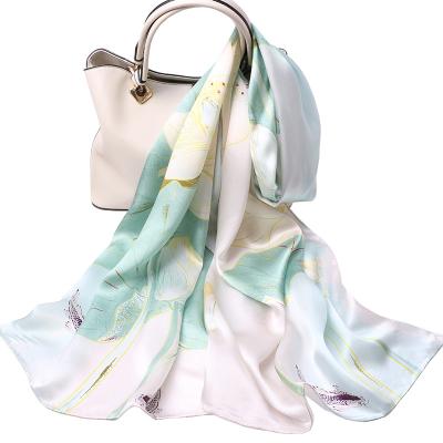 China Professional Long Custom Printed Scarf Manufacturer 100% Pure Silk Scarf for sale