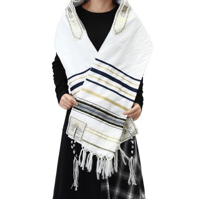 China Wholesale Length Jewish Tallit Prayer Shawl For Men Tallit Prayer Scarf Black Messiah Shawl For Messiah Men for sale