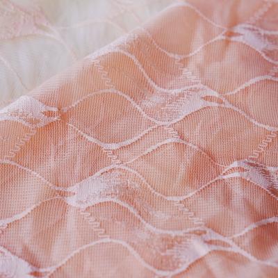 China High Elasticity Lace Curtain Fabric Light Flame Style Nylon Elastic Lace Fabric Customization With Spandex Lace Fabric for sale