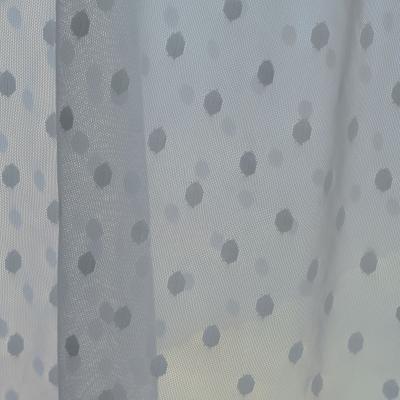 China Viable Polka Dot Lace Nylon Curtain Fabric Wave Stitch Fabric Customization With Spandex Lace Fabric for sale