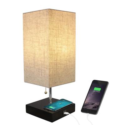 China JLT-57138C Modern Modern Smart Table Lamp With Logo Qi Convenient Radio With USB Charger Port for sale