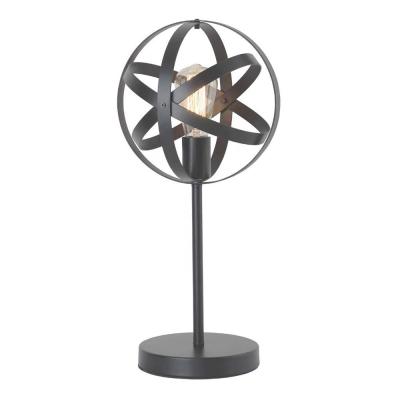 China JLT-9520 Farmhouse Industrial Rustic Spherical Metal Cage Desk Lamp for Bedroom, Living Room, Dorm for sale