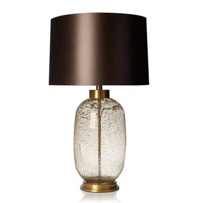 China JLT-8663 Contemporary Modern Nordic Design Glass Restaurant Purple Table Lamp For Hotel Decorative for sale