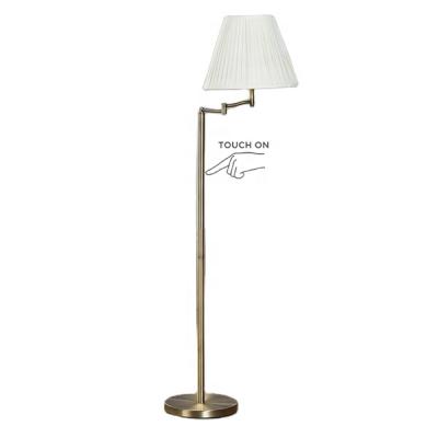 China Design FM-6921 Metal Floor Standing Lamp Traditional Adjustable Bronze Torchiere Dimmable Floor Lamp for sale