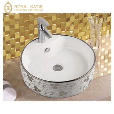 China Cheap Luxury Saudi Price Bathroom Wash Basin Dining Room Ceramic Table Top Ceramic Wash Basin Different Types for sale