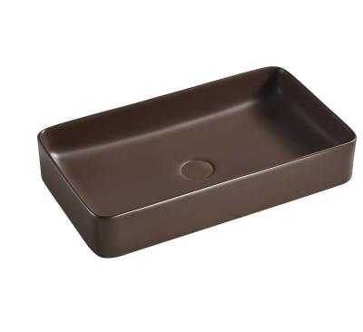 China Chinese Lavatory and Special Pattern Matte Black Color Sanitary Sink for sale