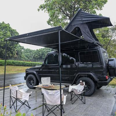 China 4x4 Waterproof Aluminum Frame Car Side Awning With Aluminum Removable Side Wall for sale