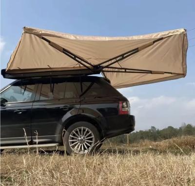 China Carpa de toldo con alas de zorro para vehículos 4x4 - Gran toldo de 270 grados con dos claraboyas en venta