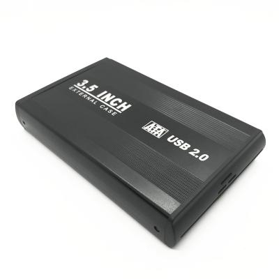 China Aluminum Enclosure USB 2.0 HDD 3.5 SATA 3.5 Inch Hard Drive Case External Aluminum Case for sale