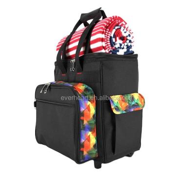 China Waterproof Trolley Picnic Cooler Bags With Wheels Heat Insulation Fabric For Cooler Bags Wine Ice Rolling Bag for sale