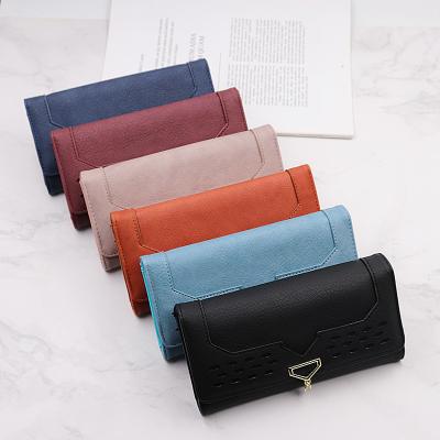 China 2022 Fashion High Quality PU Leather Wallet For Women Ladies Colorful Purses And Handbags for sale