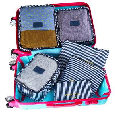 China High Quality& 2022 Custom Waterproof Travel Luggage Organizer 6pcs Set Packing Cubes for sale