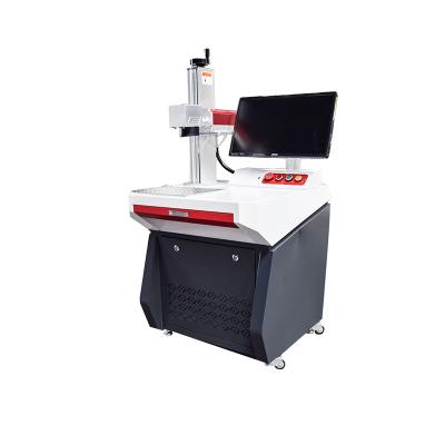 China China Factory Programmable Aluminum Metal Jewelry Marking Machine Plastic Fiber Laser Cabinet Paint Finish for sale