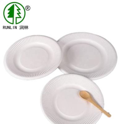 China Disposable Sugarcane Bagasse Tableware Food Dishes for sale