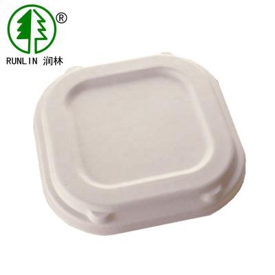 China Disposable Unbleached Custom Disposable Bagasse Fiber Coffee Cup Lids for sale