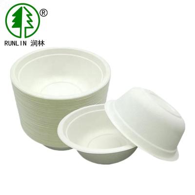 China Disposable Biodegradable Food Grade Paper Pulp Packaging Bowl for sale