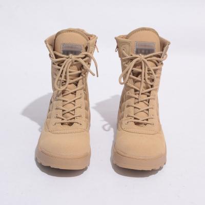 China Outdoor Tactical Military Combat Boots Mens Army Waterproof Training Hiking Yellow Desert Shoes Army Tactical Boots for sale