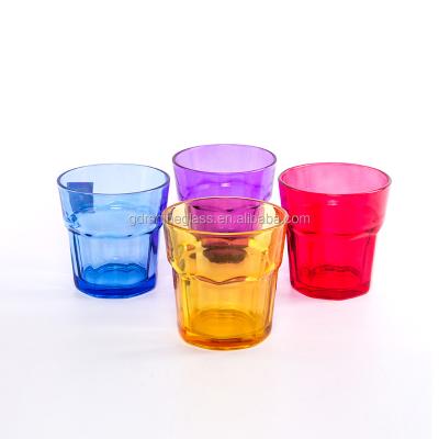 China Best quality 6pcs CLASSIC glass tumbler set with sprayed color, drinking glass tumbler with customize color for sale