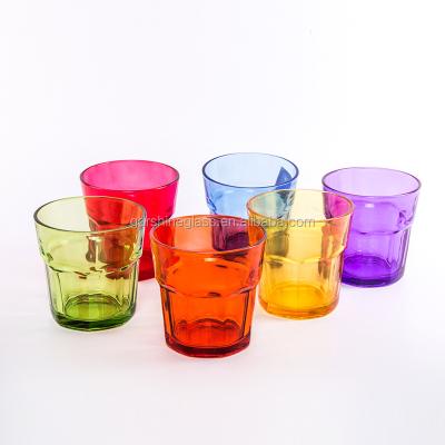 China Wholesale Promotional Gift Colorful Drinking Glass Mug Eco - Friendly , Glass Tumbler For Drinking for sale