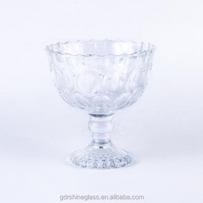 China Wholesame Viable Popular Glass Ice Cream Cup Transparent Glass Cup / Drink Glass Cup for sale