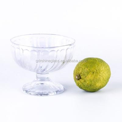 China Wholesale Eco-friendly Cheap Glass Ice Cream Cup, Clear Glass Cup For Milkshake Dessert Sundae Food Grade for sale