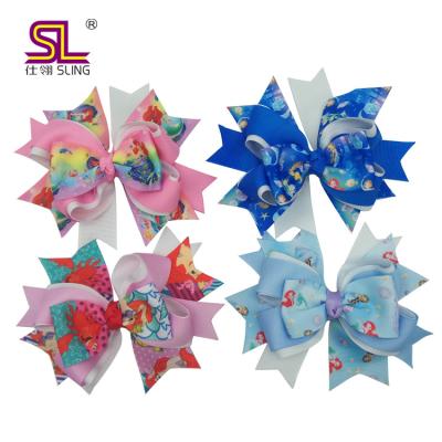 China Ribbon hair bows baby grosgrain ribbon hair bows for hair accessory for sale