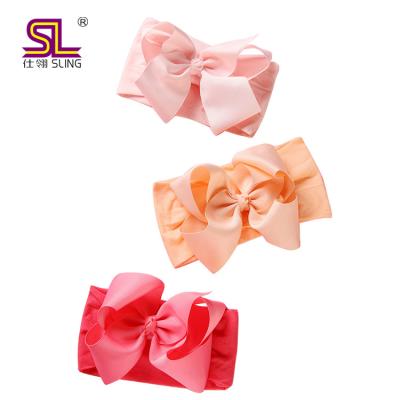 China Hair decoration jojo siwa children the new hair band baby cloth hair bow kids hair clips accessories hanger sets for sale