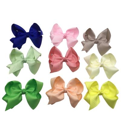 China Factory made grosgrain ribbon hair bows large 6 inch jojo siwa hair bows for girls for sale