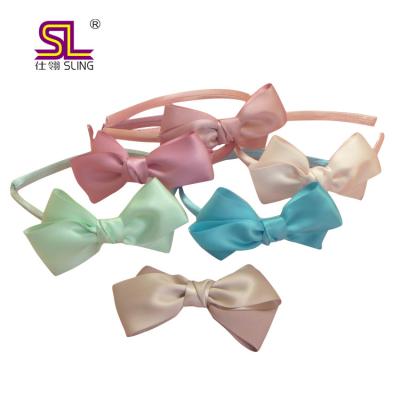 China Cadmium Free Baby Headbands And Clips For Kids Hair Bows for sale