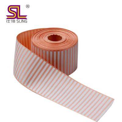 China Sustainable Custom Wholesale Double Sided Printed Grosgrain Ribbon for sale