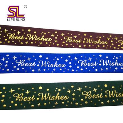 China Merry Christmas Viable Wholesale Ribbon With Logo Groigrain Ribbon For Christmas for sale