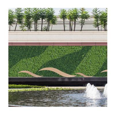 China Home Decoration Privacy Screen Greenery Hedge Fence Backdrop Panels Artificial Grass Indoor Outdoor Wall Pq61 for sale