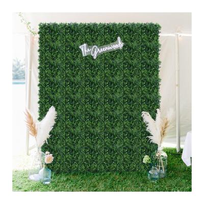 China P155 Decoration P155 Indoor Outdoor Indoor Garden Decorative Plastic Boxwood Panels Artificial Greenery Grass Wall for sale