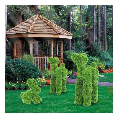 China DW2-3 New Design Indoor Outdoor Decoration Grass Flocking Large Deer Topiary Animals With Multiple Shapes Artificial Grass Animal for sale