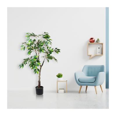 China 7824 Home Outdoor Indoor Plastic Tree Plastic Potted Artificial Tropiary Tropiary Plant For Living Room Decor for sale