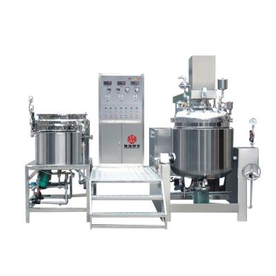 China food & Beverage Factory Huayang Vacuum Emulsifying Mixer For Shampoo Making Machine Body Cream Cosmetic Food Processing Mixer for sale