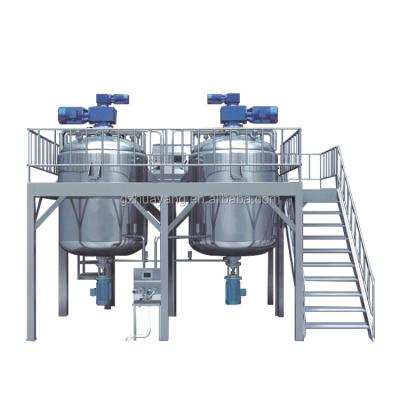 China HY-A1000l whole sale fixed type internal and external vacuum circulation 1000L homogenizing emulsifier for sale