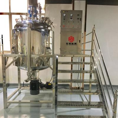 China Price1000L Low Viscous Liquid Vacuum Machine Homogenizer Emulsifying Mixer For Lotion Facial Cream Ointment for sale