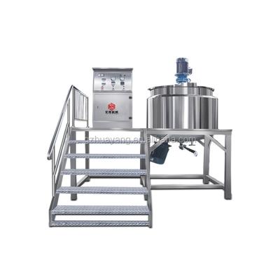 China liquid shampoo making machine use for mixing homogenizer heating liquid soap mixing production line in china huayang manufacture for sale